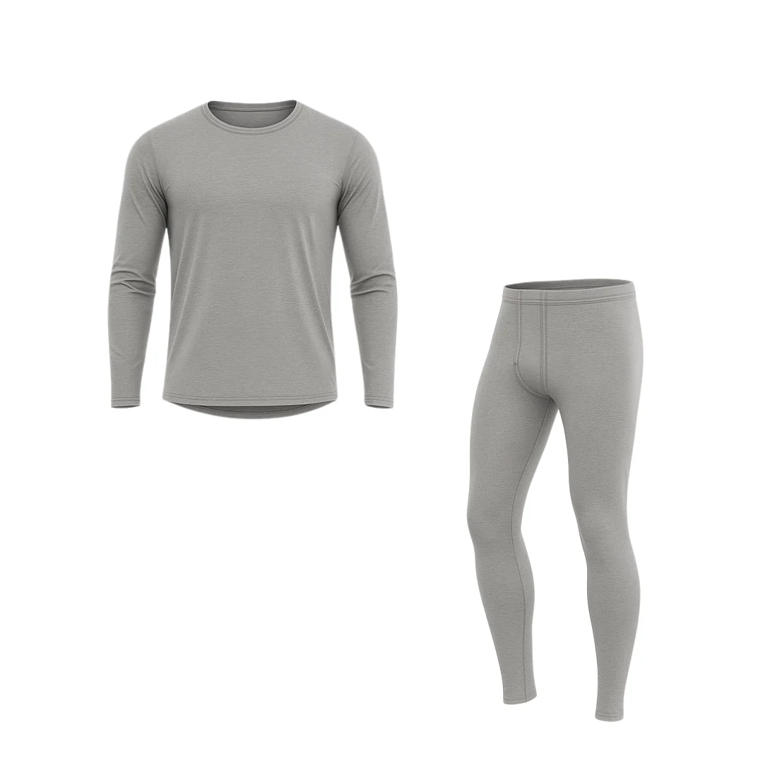 Thermal Base Layer Set for Men – Fleece Lined Top and Bottom - Image 4