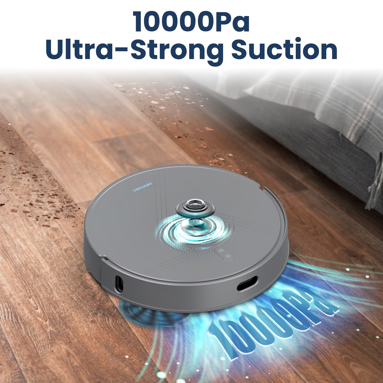 AIRROBO L50+ Robot Vacuum & Mops – Self Empty, Ultrasonic Carpet Detection, 75 Days Hands-Free, 240min Runtime, Smart App Control