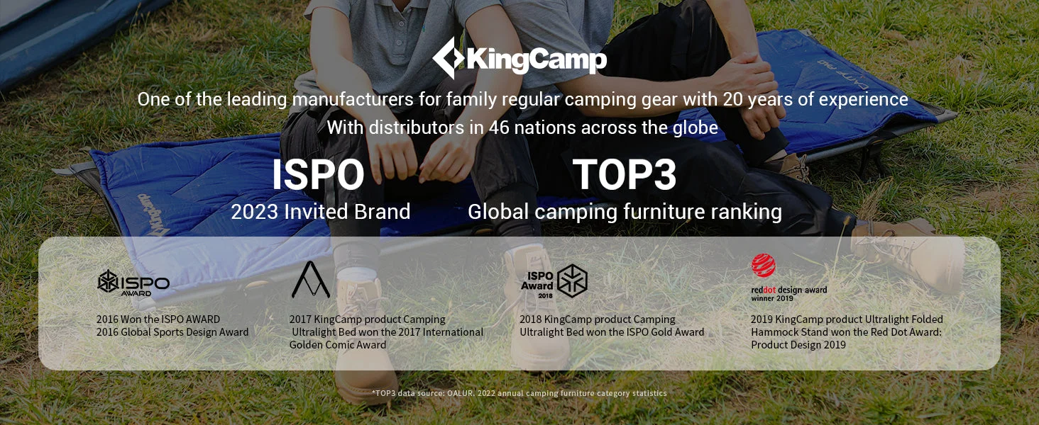 KingCamp Ultralight Camping Cot with Mattress - Image 20