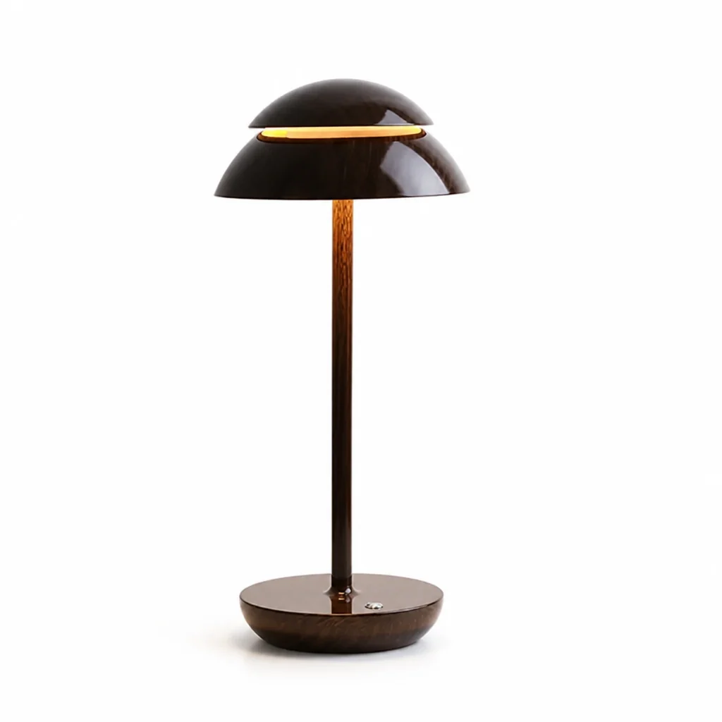 Touch-Dimmable USB Rechargeable Mushroom Table Lamp - Image 8