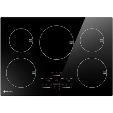 AMZCHEF Induction Cooktop with 5 BOOST Burners 30 Inch 10600W