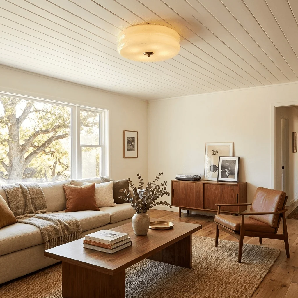 Elegant Retro Ceiling Light Fixture with Art Deco Flair - Image 9