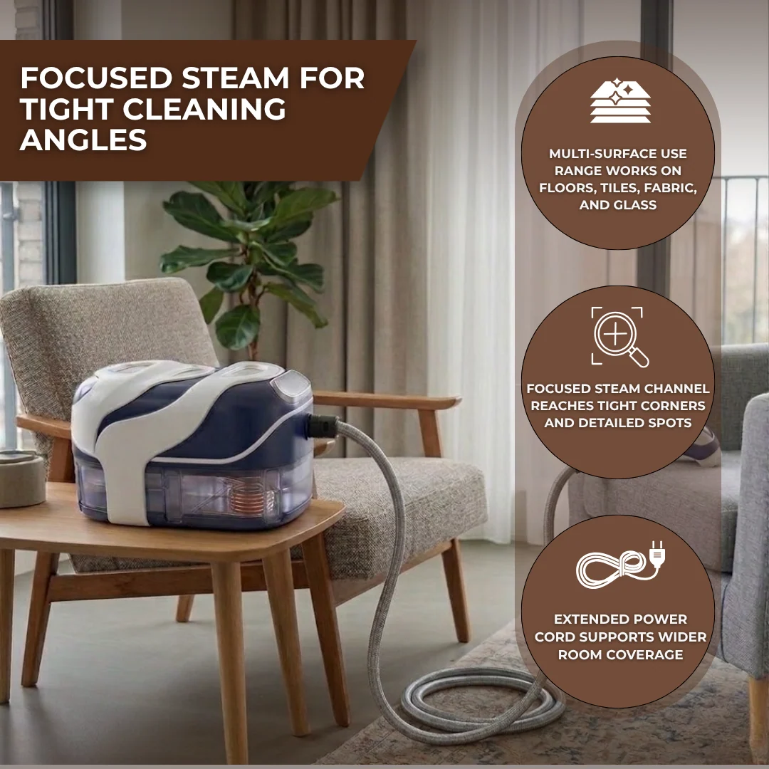 Handheld Steam Cleaner with 1400ml Tank and Multi Nozzle Kit