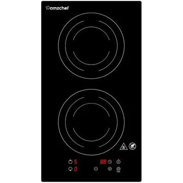 AMZCHEF 12 Inch Electric Stove Hob 2 Burners 1800W Induction Cooktop ID1800