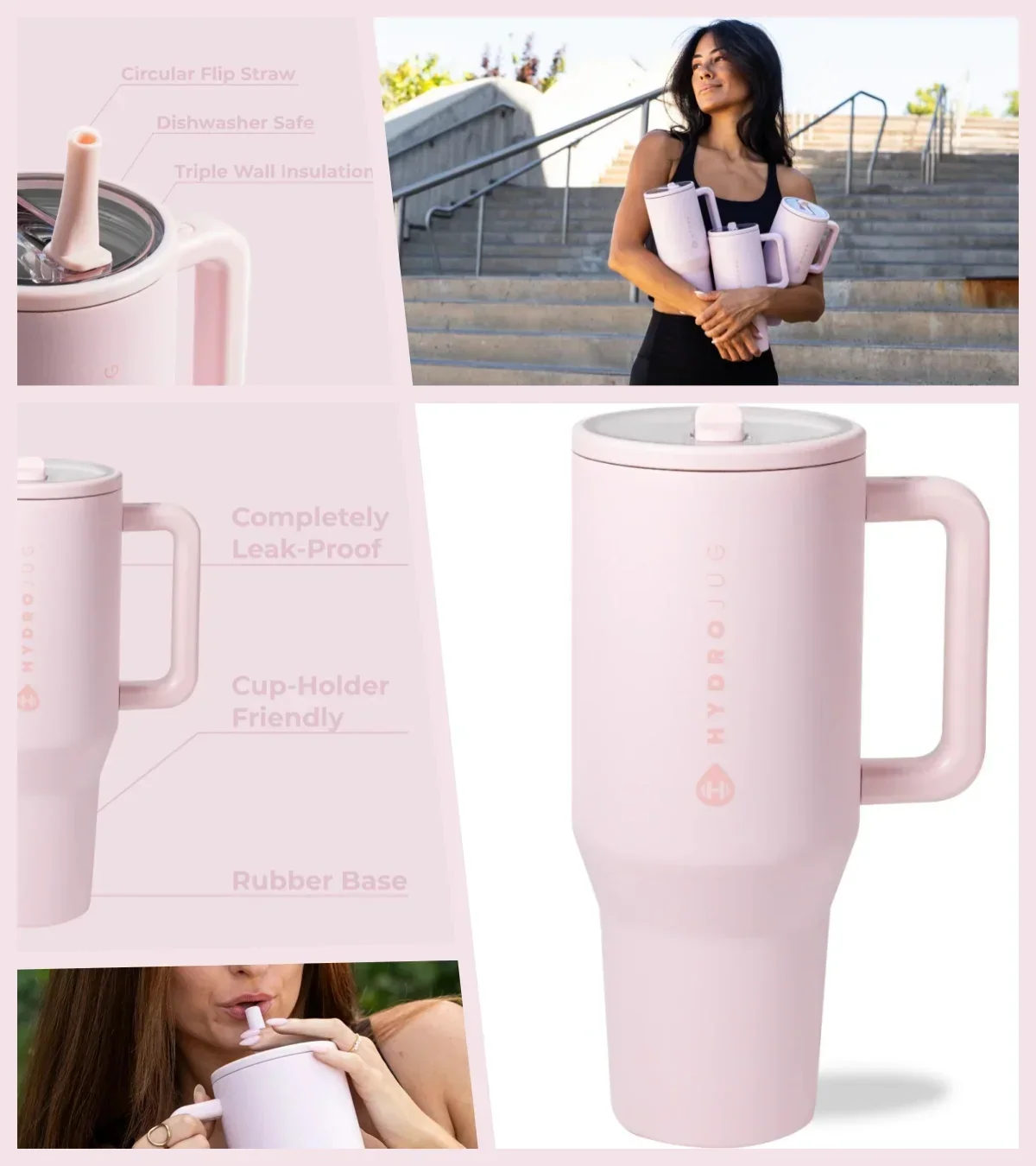 Flip Straw Insulated Tumbler - Image 4