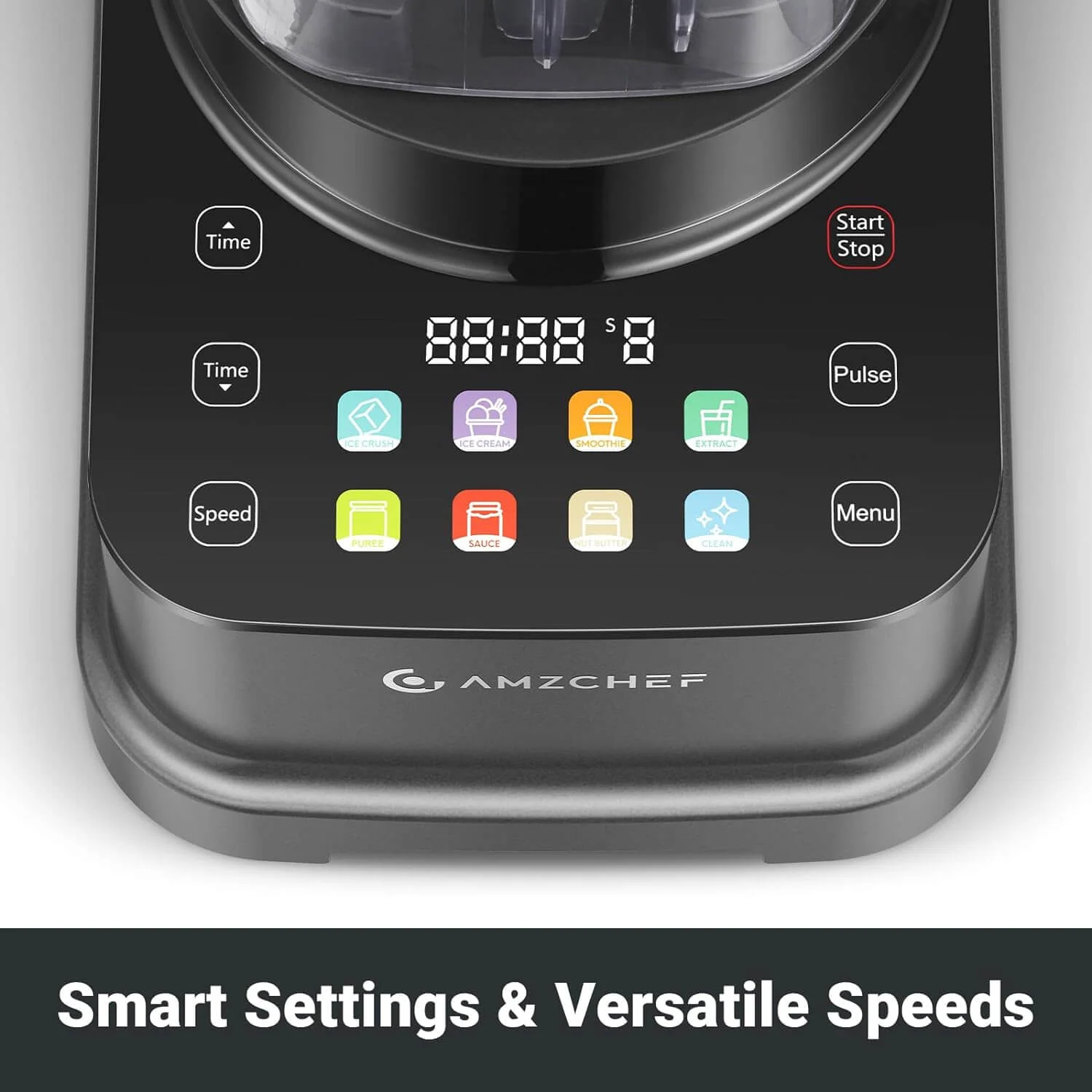 AMZCHEF 8-IN-1 Professional Blenders 2025 with LED Panel Touch Control 2000W 4