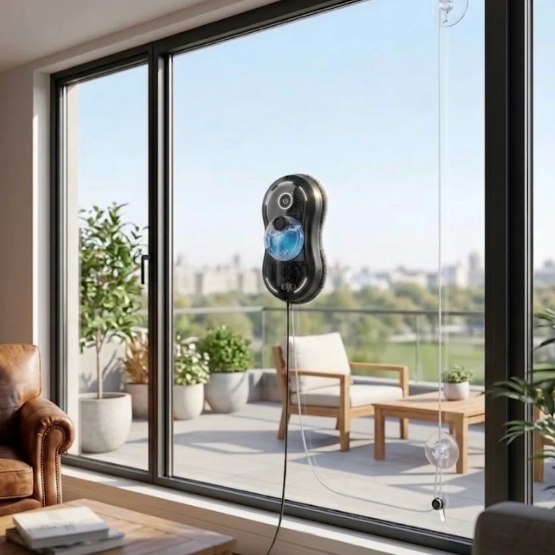 Window Cleaning Robot with 5600Pa Suction, Spray Function & Remote Control - Image 4