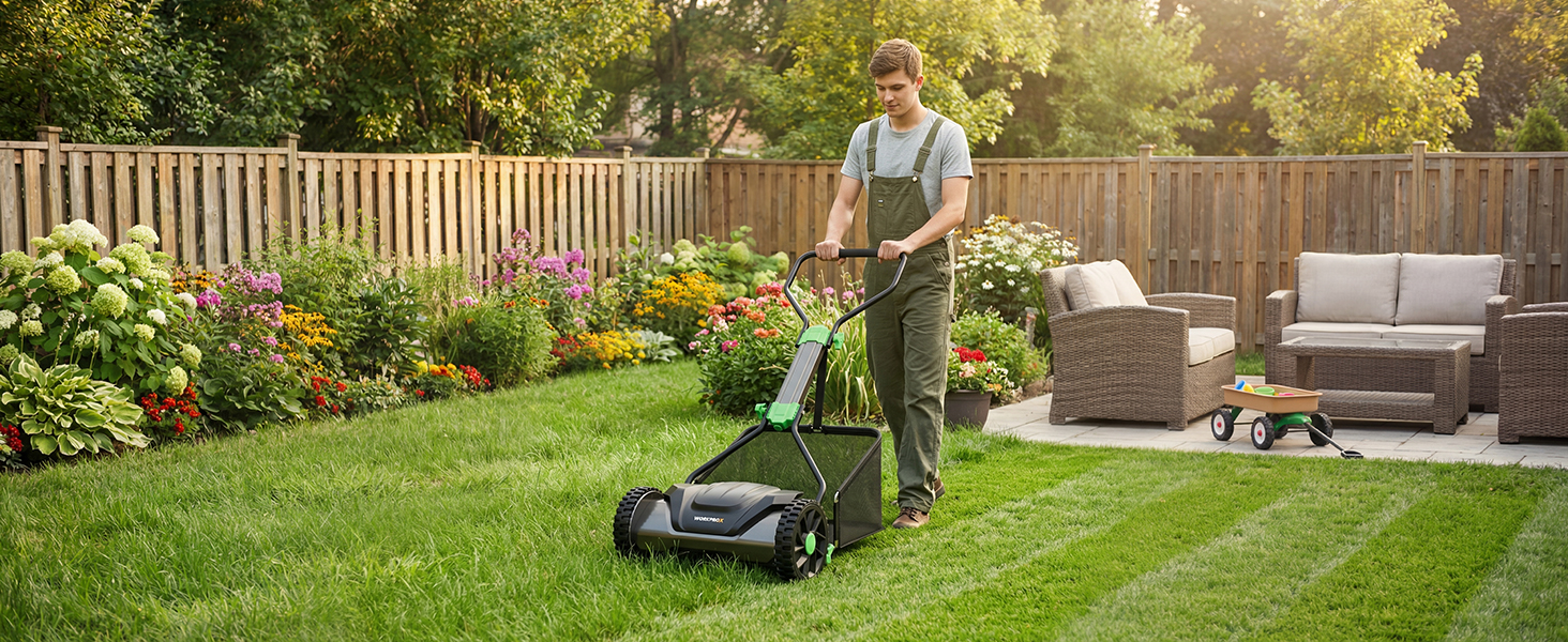 WORKPROX 16-Inch Push Reel Lawn Mower