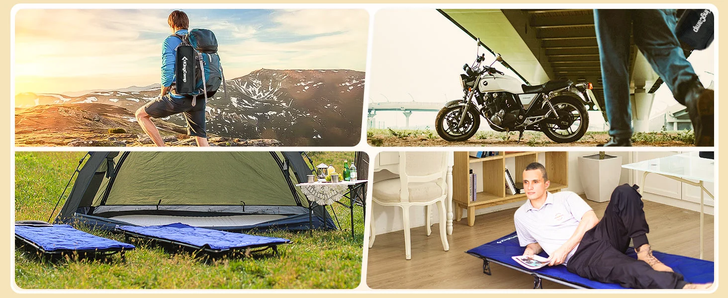 KingCamp Ultralight Camping Cot with Mattress - Image 15