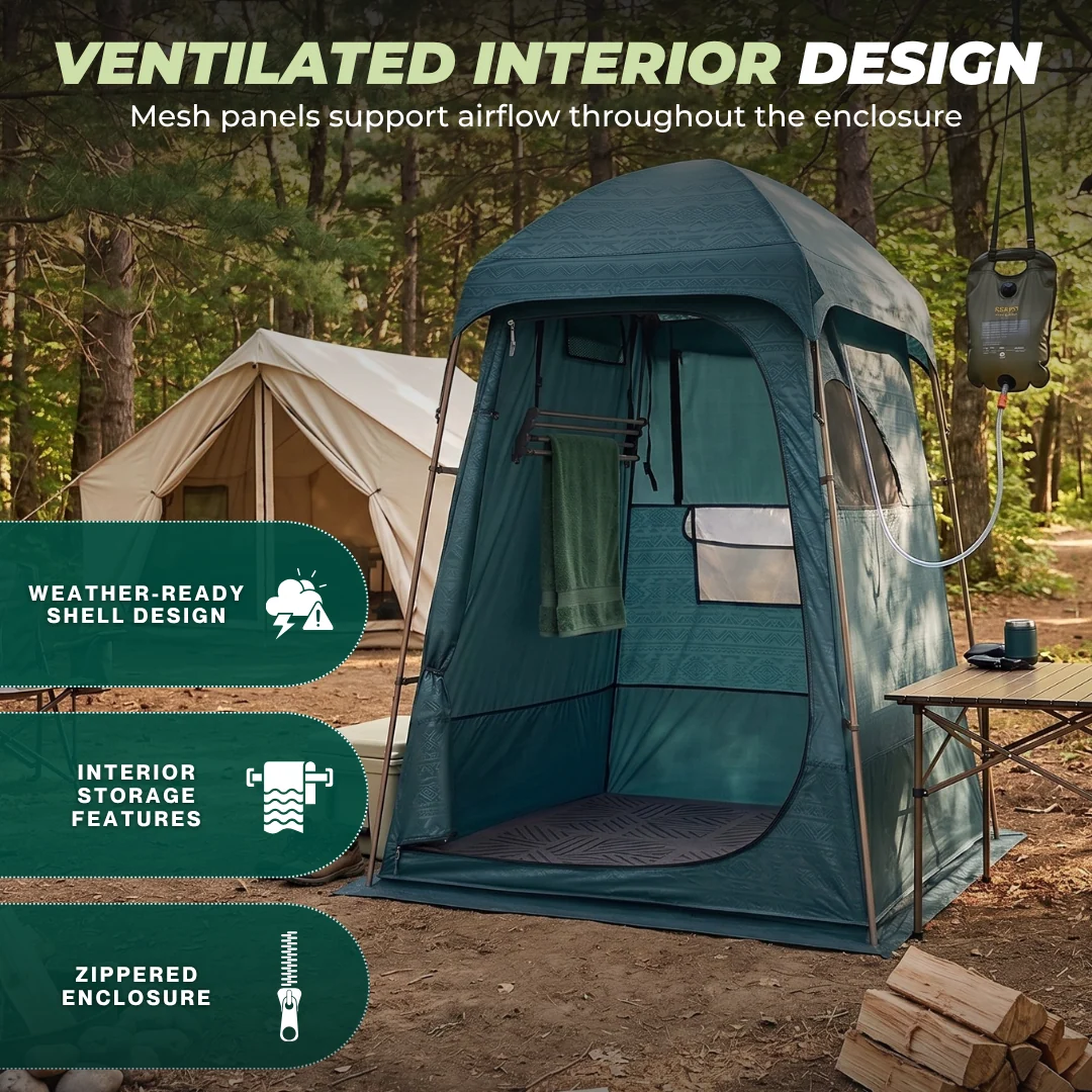 Portable Shower Tent Privacy Shelter Changing Room Outdoor Camping