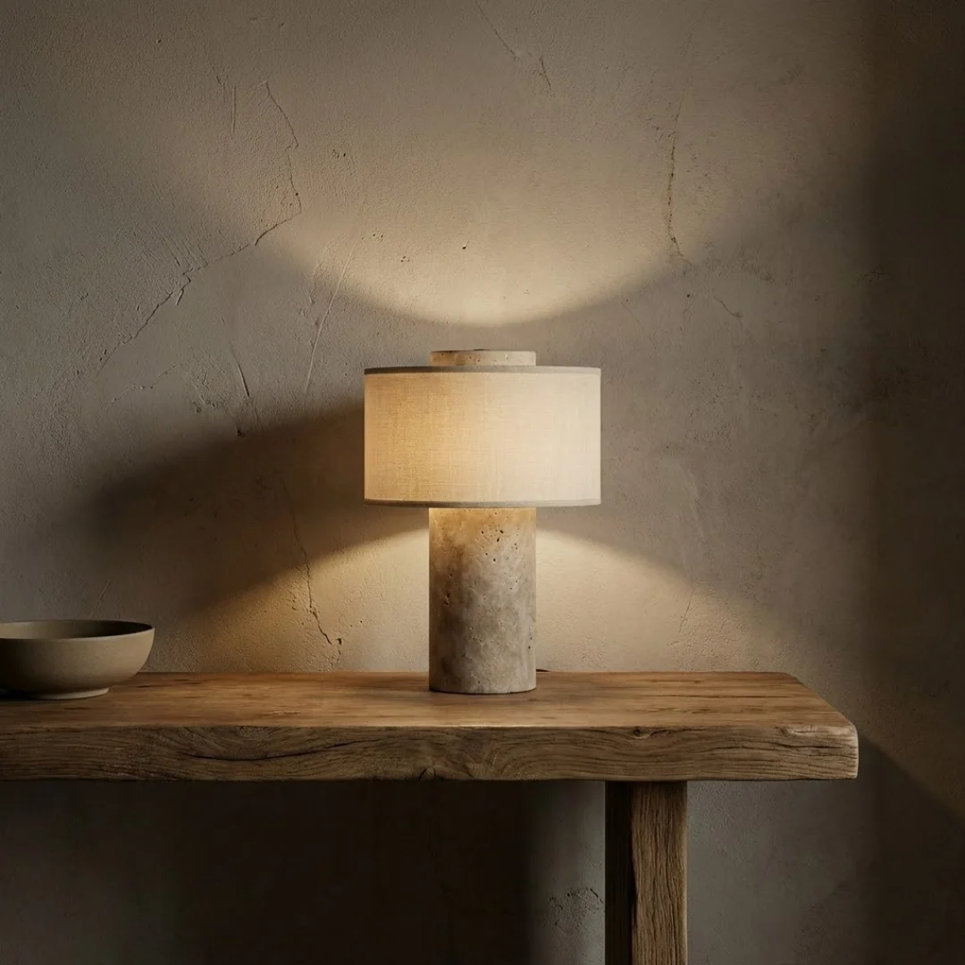 RadiantGlow Cordless Marble and Fabric LED Table Lamp - Image 11