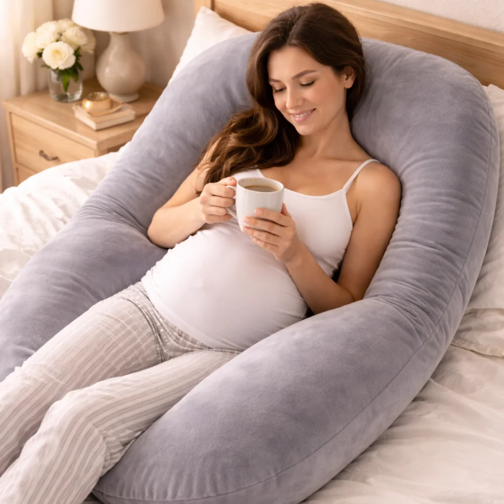 Pregnancy Support Pillow – Cloud Shaped Design - Image 6