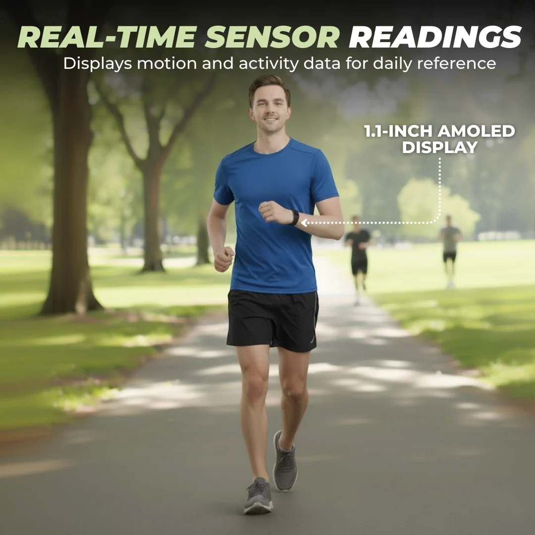 Fitness Tracker with Heart Rate, Blood Oxygen, and Sleep Monitor