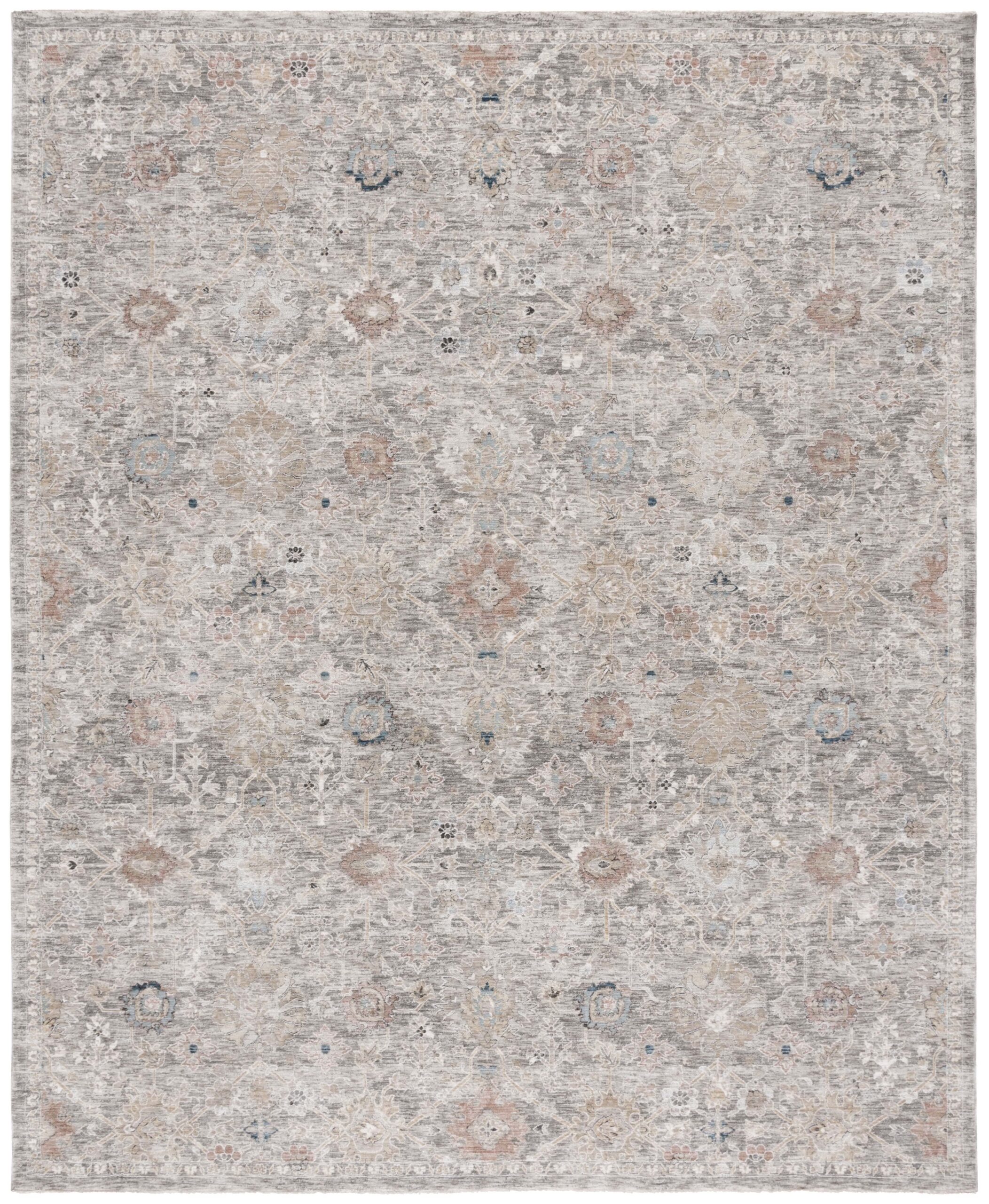 SAFAVIEH Autumn Freeman Floral Area Rug, Beige/Ivory Blue, 8' x 10' - Image 3