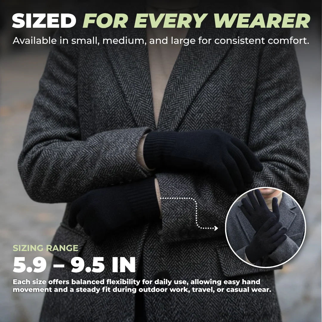 6 Pair Set Unisex Acrylic Knit Gloves for Winter Use