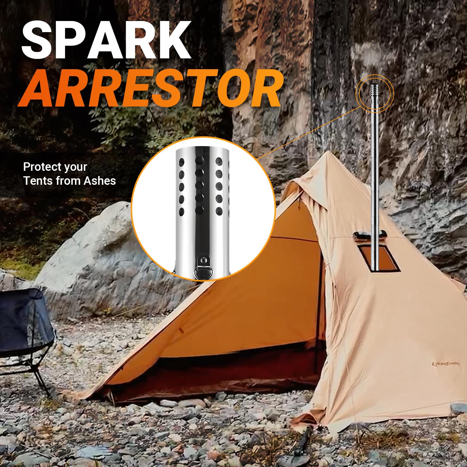 KingCamp Surefire Camping Wood Tent Stove