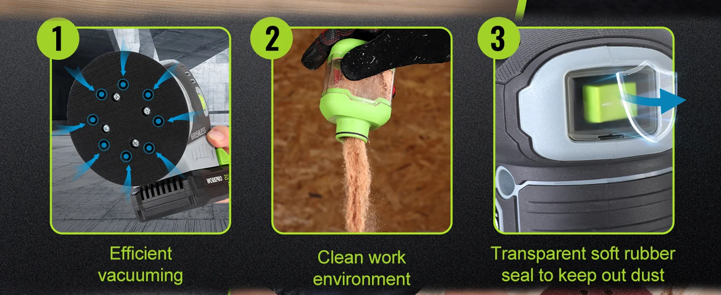 Vacuum cleaner parts with innovation and quality shown by a circular brush, water spray, and a transparent seal