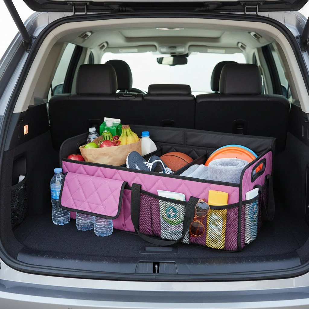Spacious Waterproof Trunk Organizer – Foldable Car Storage Solution - Image 12