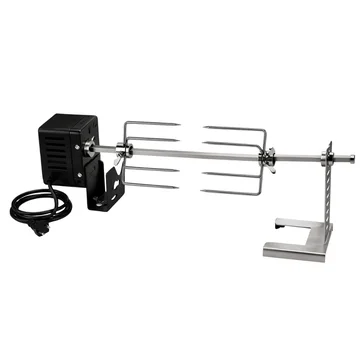 BBQ Grill Rotisserie Set with 28-Inch Skewer and Motor