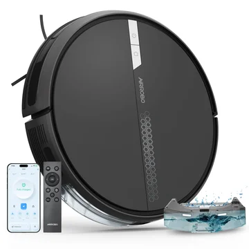 AIRROBO G60 3 in 1 Robot Vacuum and Mop Combo with Smart App&Voice Control,2 in 1 Tank for pet hair