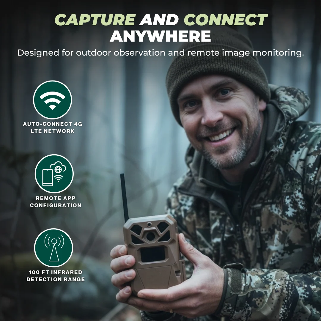 Cellular Trail Camera 36MP 1080p HD Video 4G LTE Nationwide