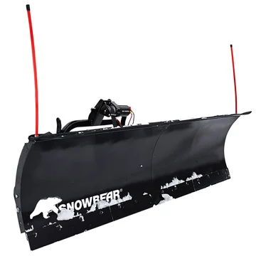 SnowBear UNIVERSAL 82-Inch x 19-Inch Hitch-Mounted Winch Driven Snowplow