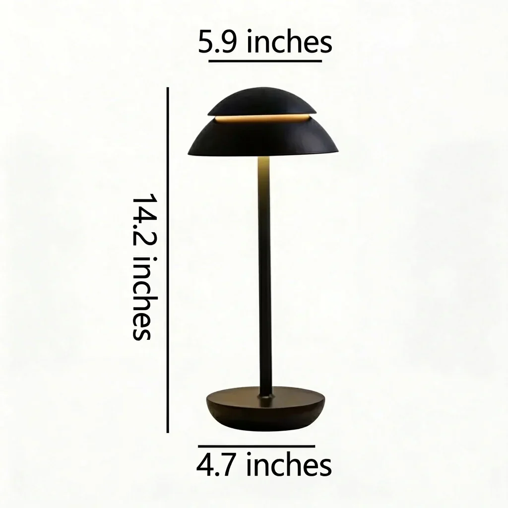 Touch-Controlled Cordless Mushroom-Shaped Table Light - Image 12