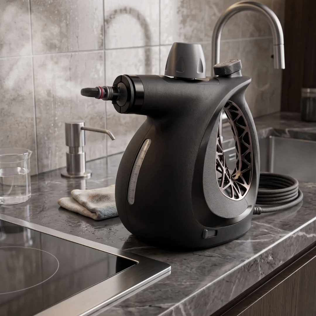 Handheld Steam Cleaner with Pressurized Function and Accessory Set - Image 2