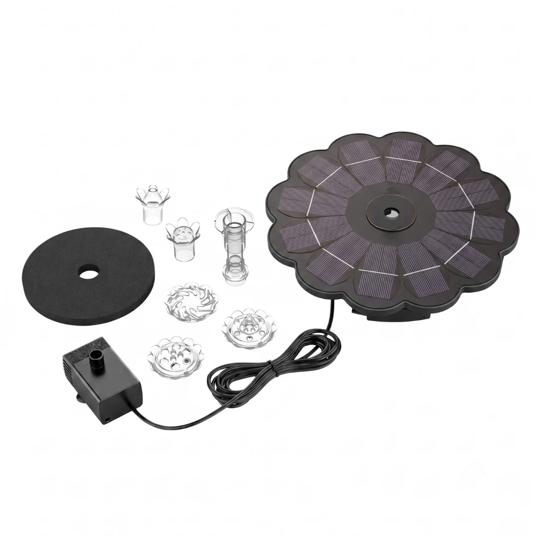 Solar Fountain Pump 3.5W with Replaceable Nozzles - Image 2
