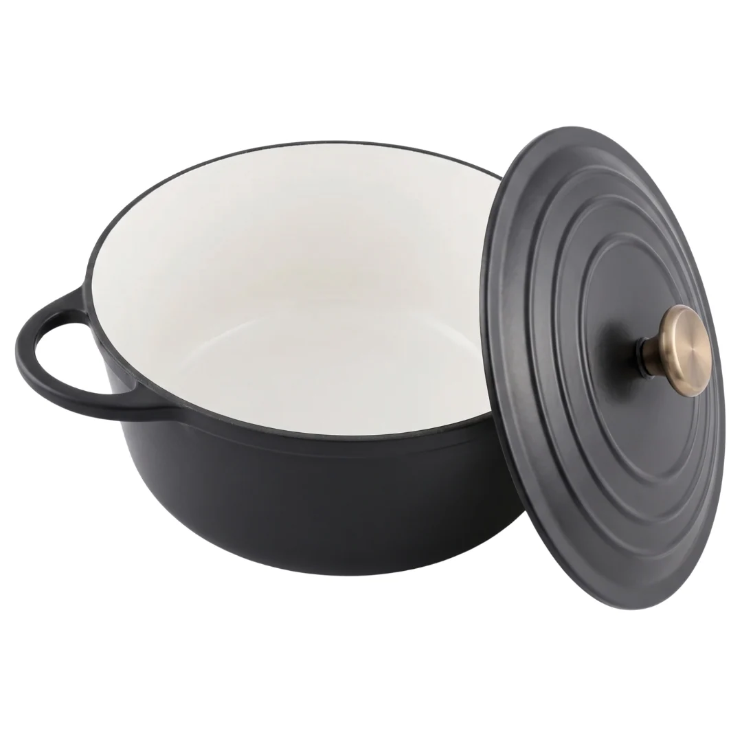 Enameled Cast Iron Dutch Oven with Lid – 6.4 Quart for Baking - Image 4