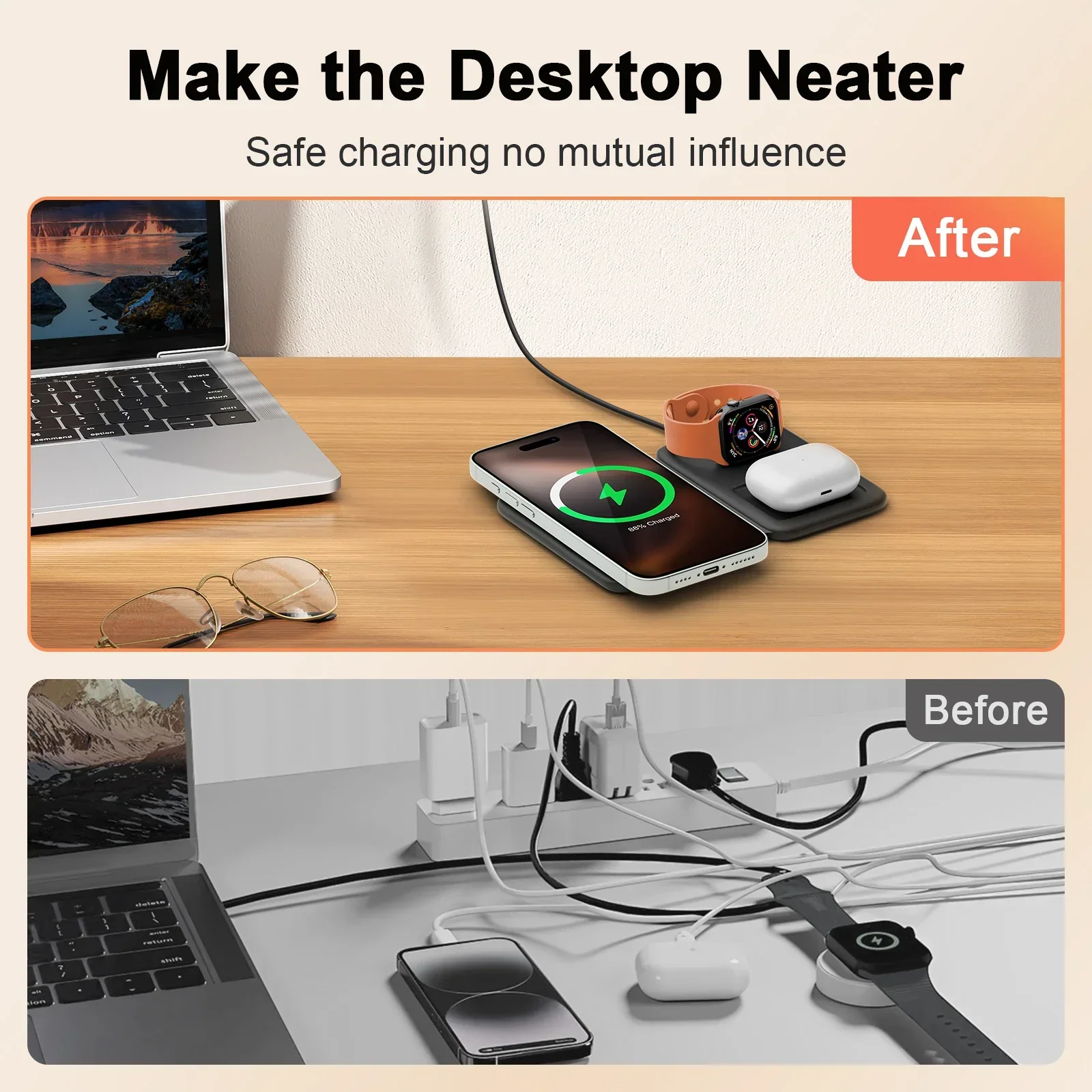 3-in-1 Magnetic Charging Station – Foldable Design - Image 10