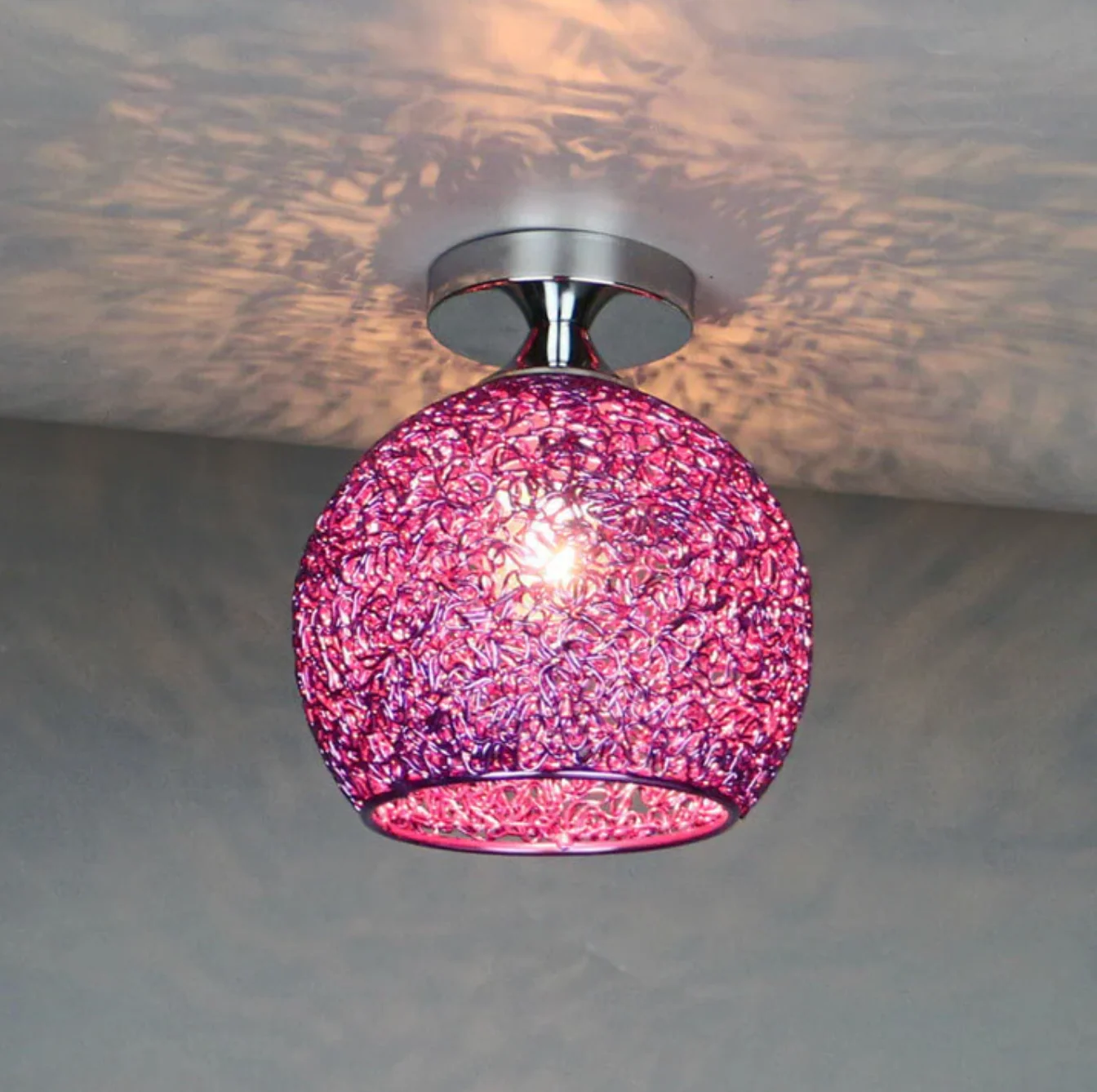 Stylish Ceiling Light Fixture with Open Sphere Design - Image 3