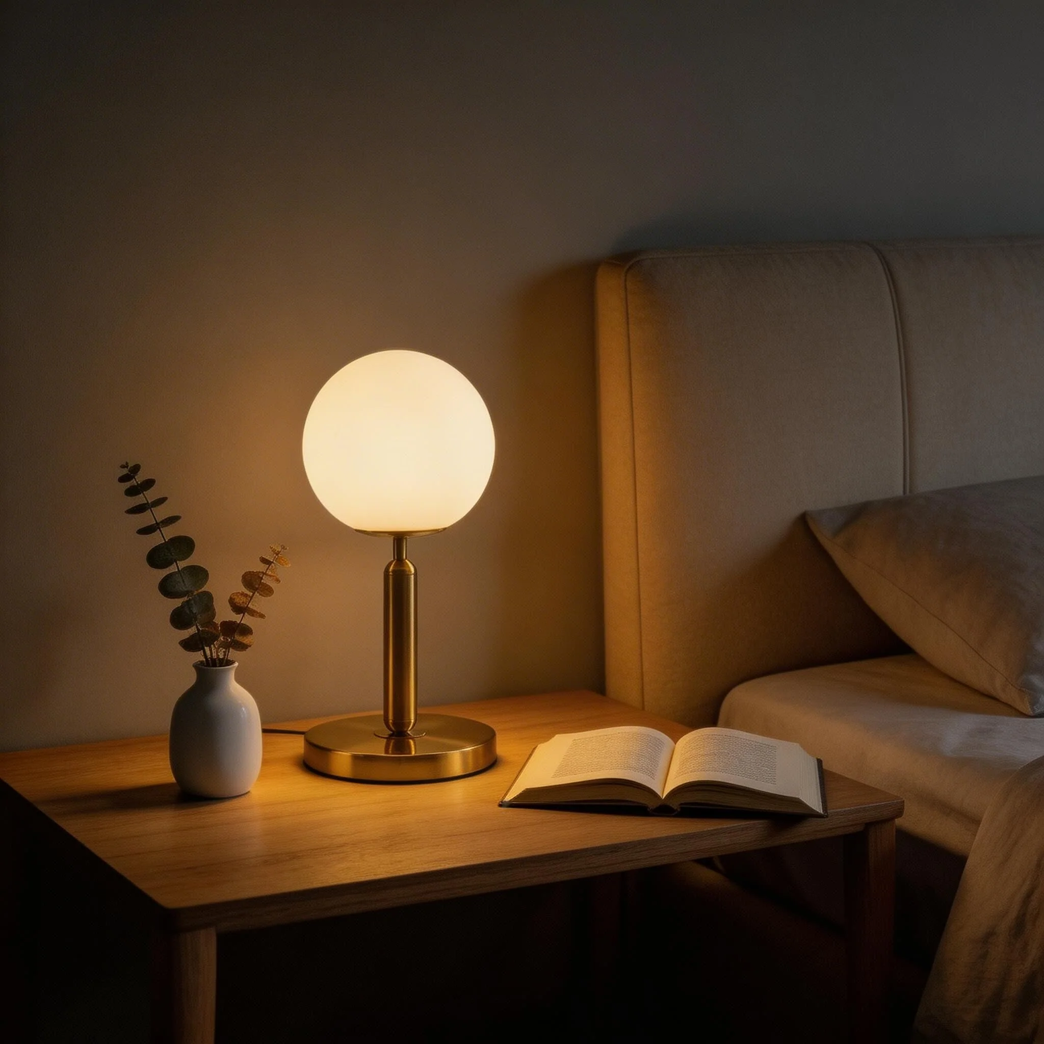 Contemporary Glass Sphere Lamp for Stylish Interior Lighting
