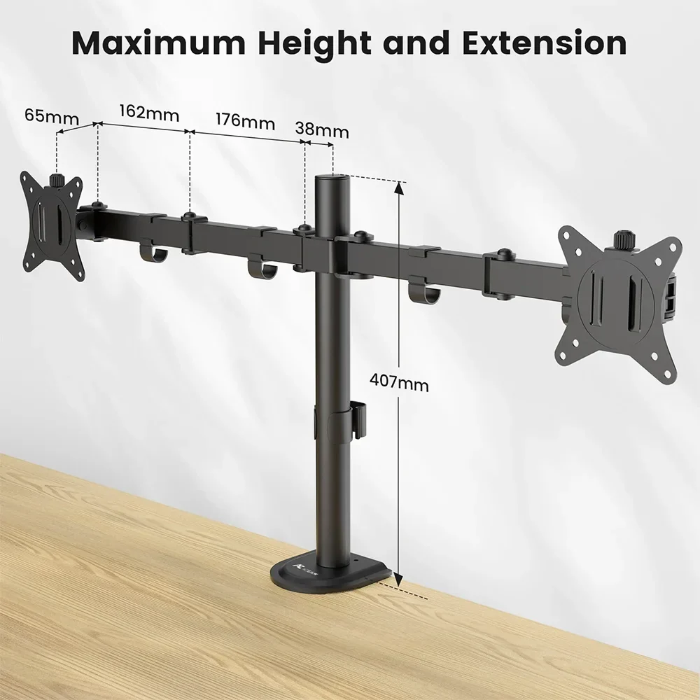 Dual Monitor Mounting Arm for Enhanced Workspace - Image 2