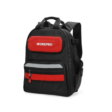 WORKPRO 29-Pocket Heavy-Duty Tool Backpack with Rubber Feet, Padded Back, Perfect Storage & Organizer