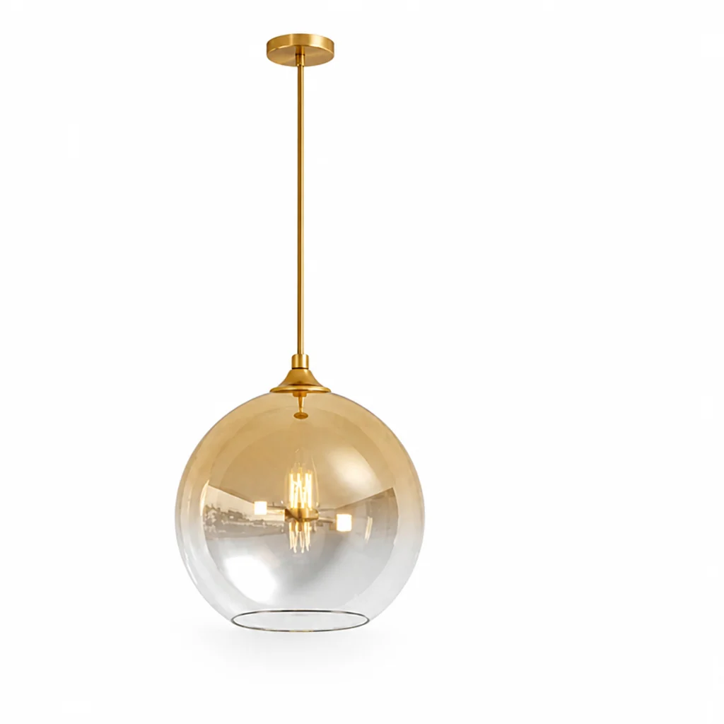 Pendant Light Metallic Gradient Glass Energy-Efficient LED - Image 20