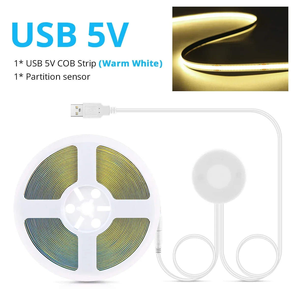 Desk Strip Light with COB LED and USB Connection - Image 5