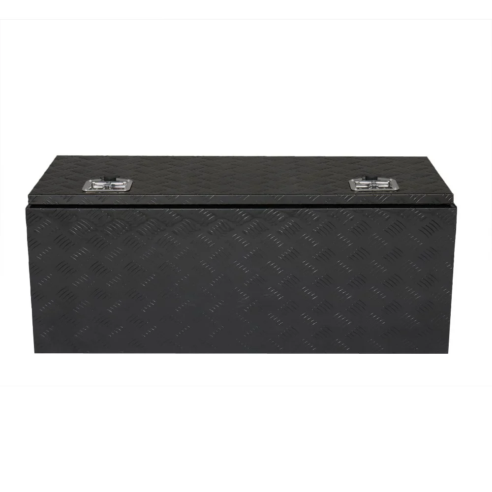 IVV Aluminum Truck Trailer Tool Box Pickup Underbody Truck Bed Storage Toolbox RV Trailer Organizer with T-Handle Latch Dual Lock Keys - Black, 42"L x 18"W x 17"H - Image 7