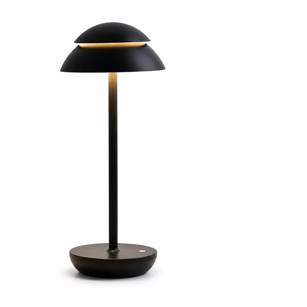 Touch-Dimmable USB Rechargeable Mushroom Table Lamp - Image 4