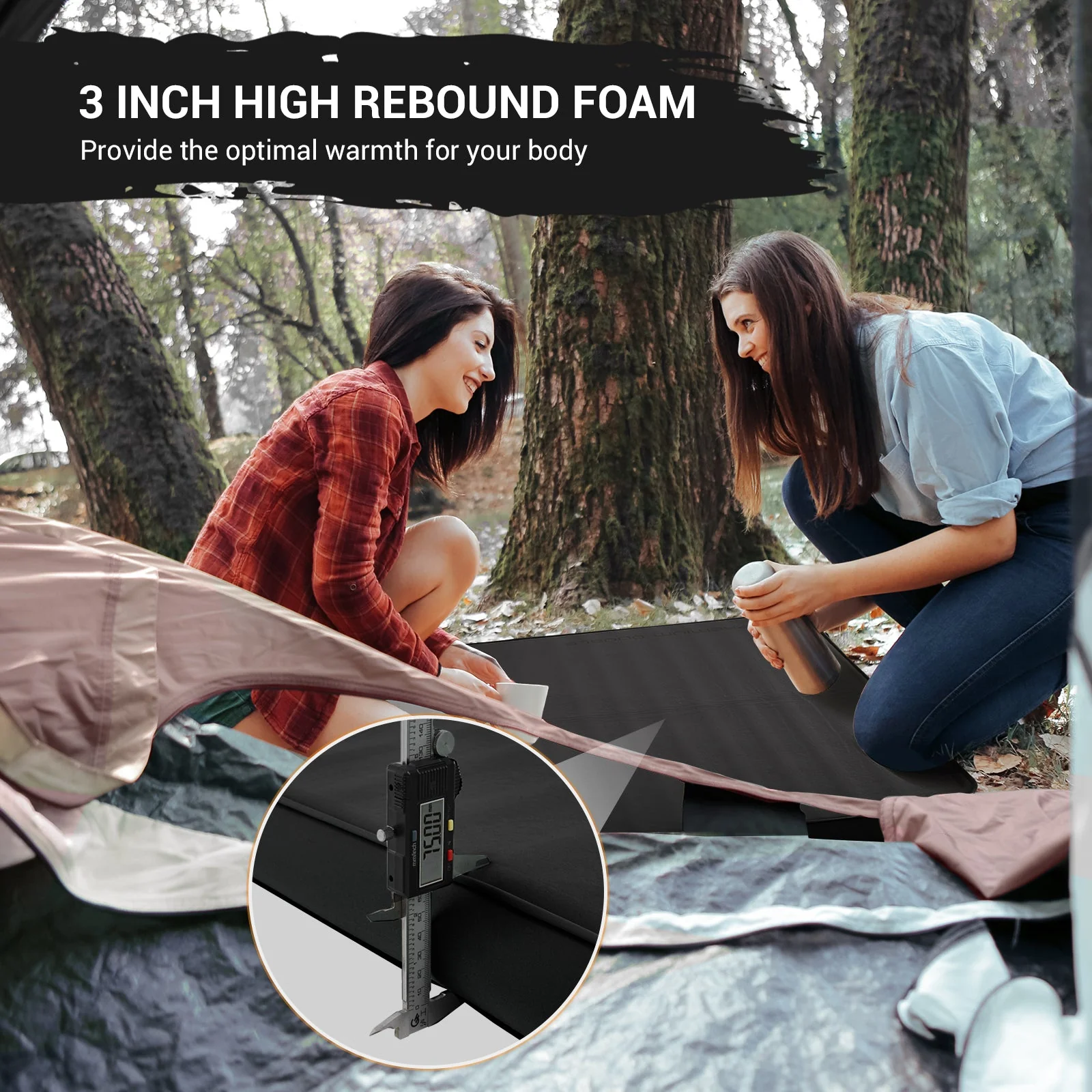 KingCamp PREMIUM Self Inflating Foam Sleeping Pad Double/Single - Image 10