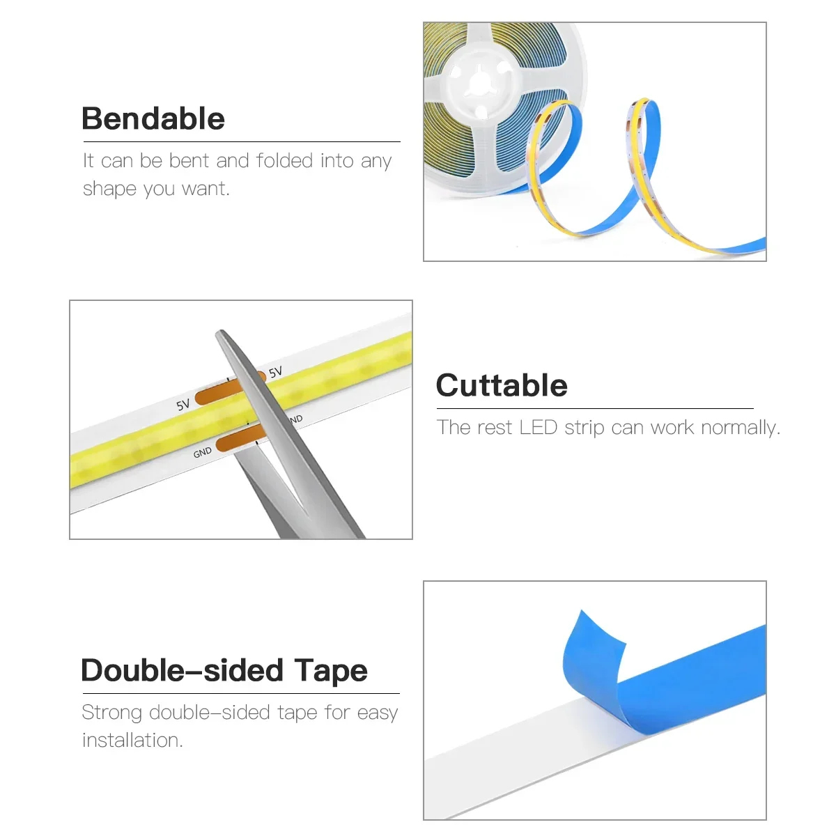 Desk Strip Light with COB LED and USB Connection - Image 7