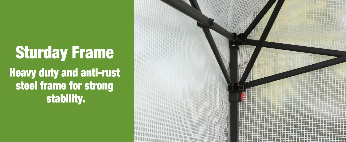 Metal frame supporting a mesh panel, with innovation and quality, shown in a grid structure indoors