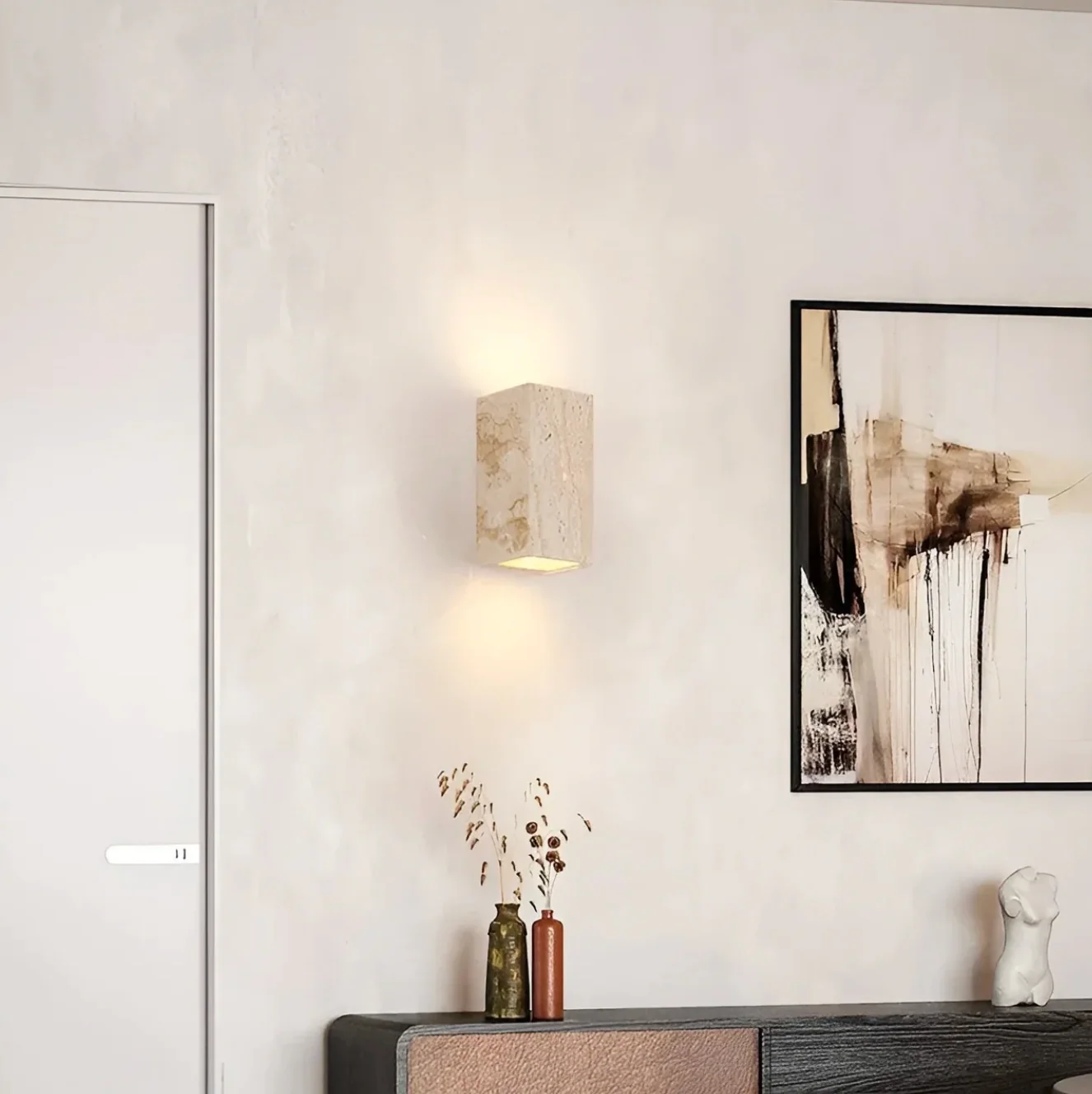 Elegant Stone Wall Light - Unique Natural Accent Fixture - Image 4