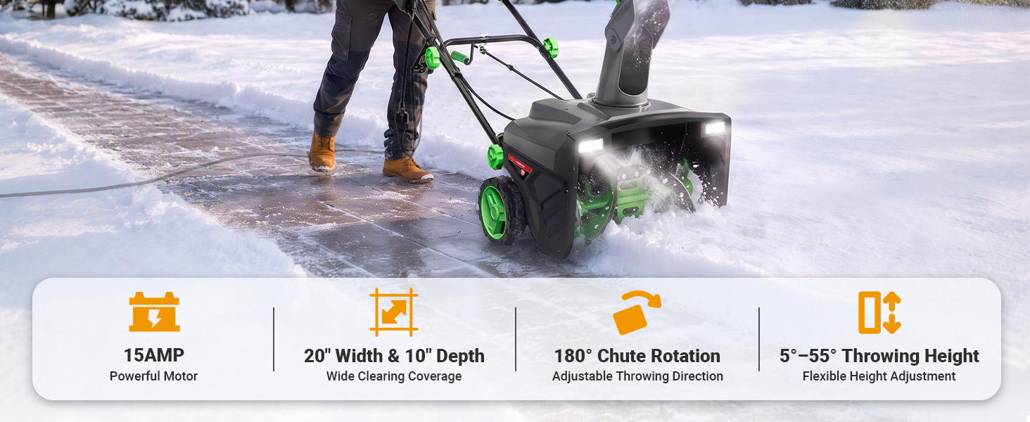 Corded Electric Snow Blower