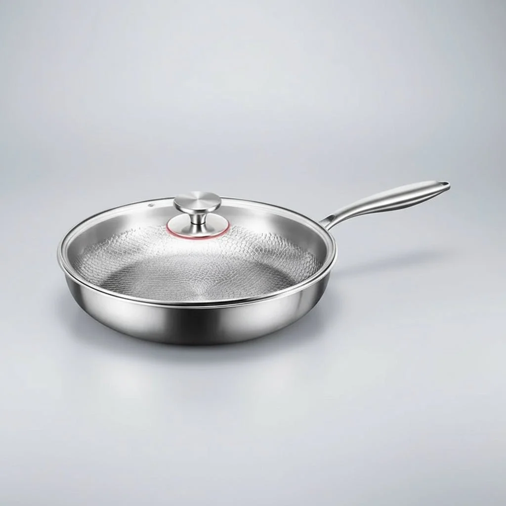 CHEFTRIUM – Titangehämmerte Antihaft-Bratpfanne für Induktionsherde und die alltägliche Küche 0
