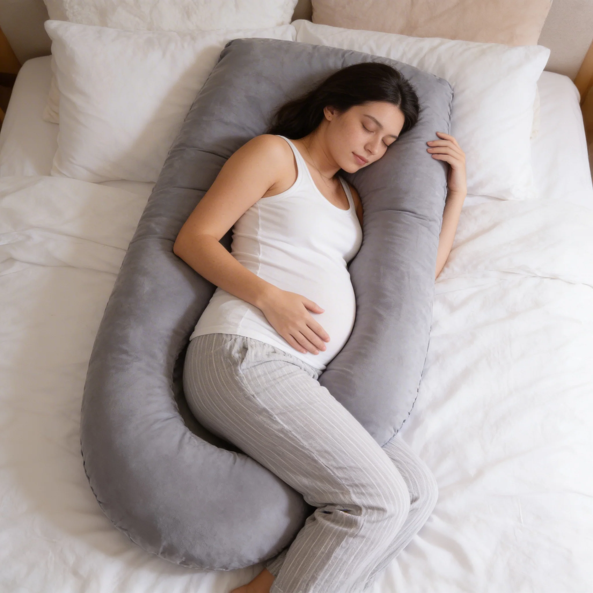 Pregnancy Support Pillow – Cloud Shaped Design - Image 4