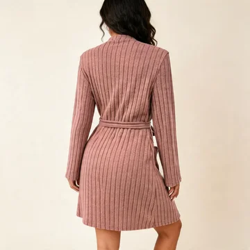 Soft Textured Bathrobe for Comfort