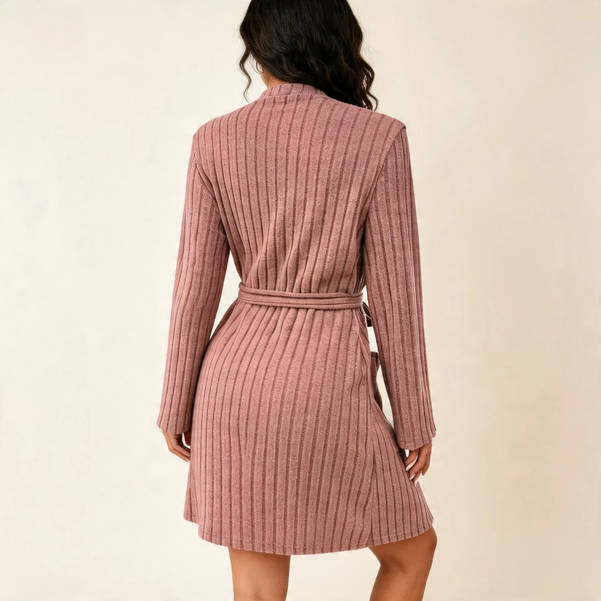 Soft Textured Bathrobe for Comfort