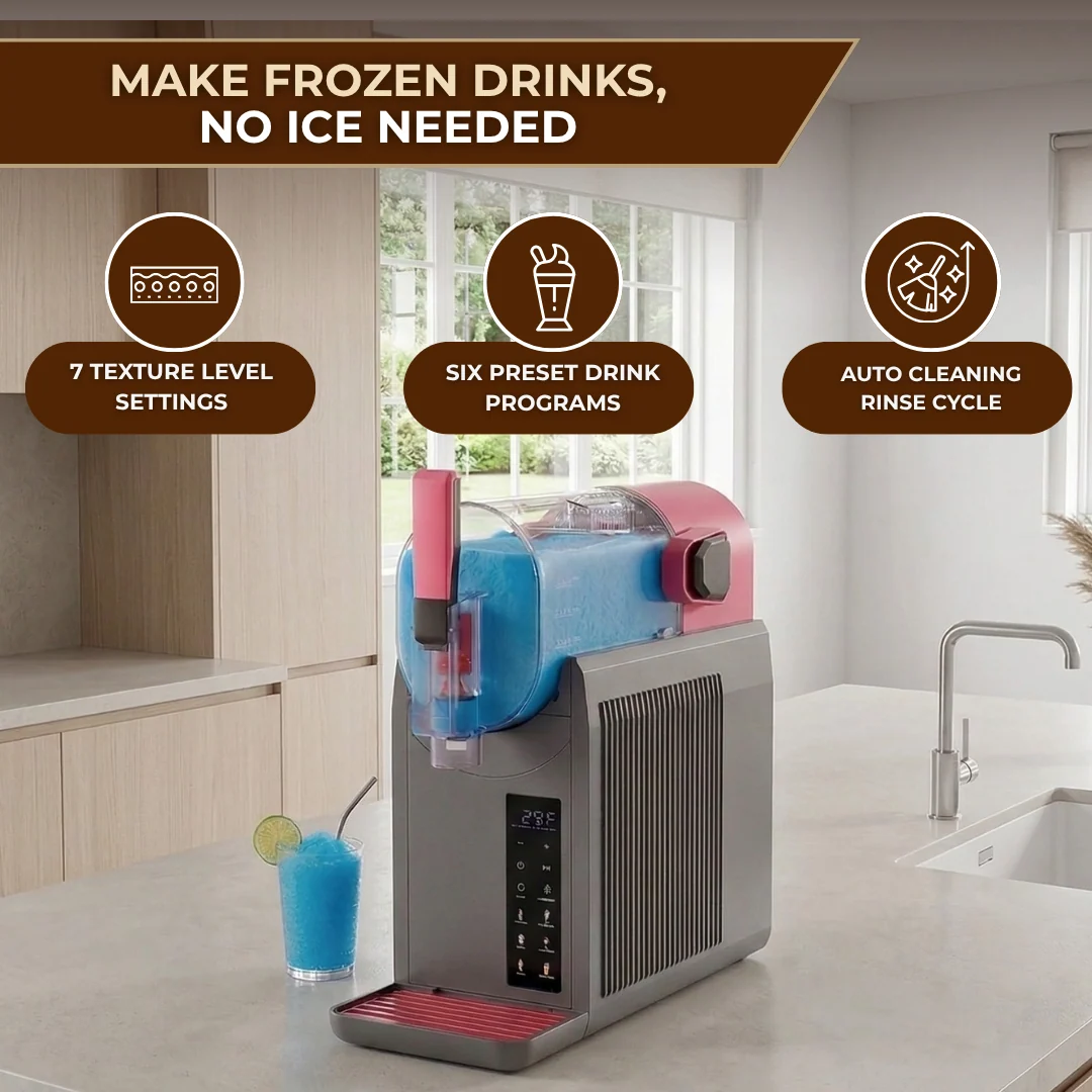 Slushie Machine 68oz Frozen Drink Maker 6 Presets No Ice Needed