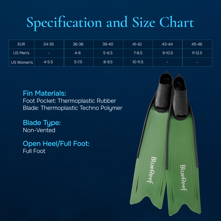 Blue Reef Freediving Fins